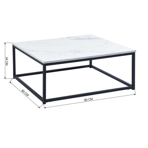 FACTO SQUARE COFFEE TABLE MARBLE 0600100010430 6935653134175 (12)