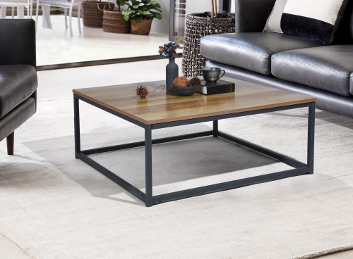 FACTO SQUARE COFFEE TABLE DARK WOOD 菲克托 方形咖啡桌 深木纹 0600100012251 (2)