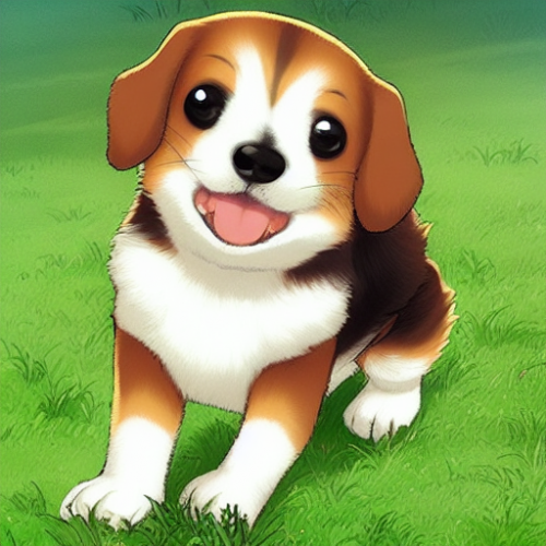 00021 1044266648 cute dog play on grass