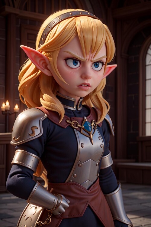 42618 586774526 masterpiece, high quality best quality,close up,1girl, Angry, Elf, Princess, Castle,