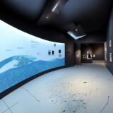 00694-3290107937-Museums-exhibition-halls-one-point-perspective-space-huge-space-space-with-a-sense-of-technology-ceiling-with-mechanical-se