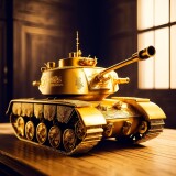 00362-780883500-a-goldcarvingcd-shiny_1.1-tank-toy-model-solo_1.2--no-humans-high-quality-masterpiece-realistic-photorealistic-lon