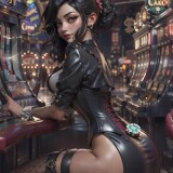 04840-1950665877-bunny-dealer_1.2casino_1.1revealing-corsetdealing-cards-at-blackjack-tablecoy-wink-at-players-winning-handplush-tail-t