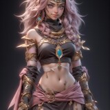 00033-460648965-1girllong-pink-hair-BlushEgypt-Middle-East-robes-Anubis-covered-with-bandagesdog-ears-_3d-randerblender-randerunr