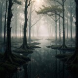 3978526506-5775671-A-murky-swamp-with-twisted-trees-rising-from-the-water-Hue-window-light-spotlight-masterpiece-realistic-award-winning-volu