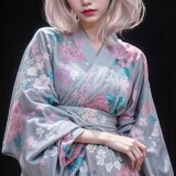 00136-3601783733-1girl-solo-kimono-japanese-clothes-multicolored-hair-black-background-bangs-simple-background-lips-looking-at-viewer-s