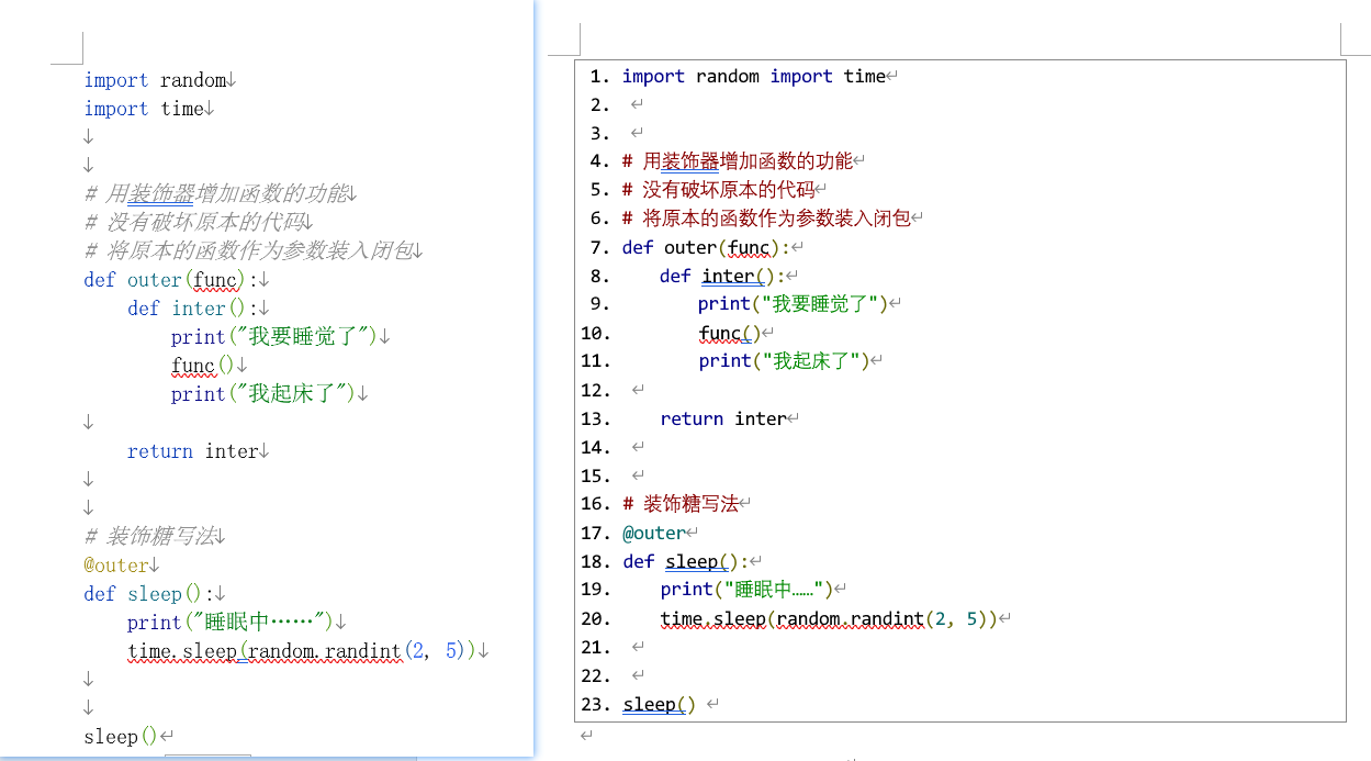 Format text as code