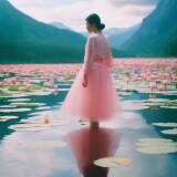 01121-2091348606-_lora_Elizabeth-Gadd-Style_1_Elizabeth-Gadd-Style---photography-of-a-lake--mountains--water-lily--colorful-background--poeti