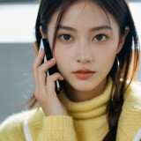 25252-3426691999-xxmix_girla-close-up-of-a-person-with-a-yellow-sweater-on-and-a-cell-phone-in-hand-and-a-light-shining-on-her