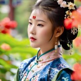 24241491-1945781955-An-artistic-photograph-capturing-a-young-girl-dressed-in-exquisite-Qing-Dynasty-attire-qing-clothes-as-she-explores-a-vibrant