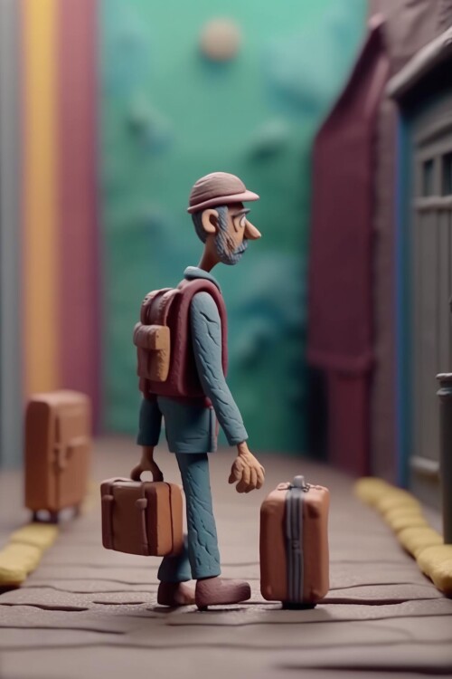 00049-1920086786-_lora_Stop-Motion-Animation_1_Stop-Motion-Animation---plasticine-a-sad-man-walks-down-the-street-to-work-with-a-suitcase-in-his.jpg