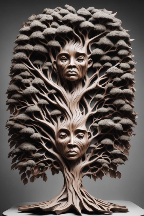 00134-1994613659-_lora_Surreal-Harmony_1_Surreal-Harmony---a-sculpture-of-a-tree-with-human-faces-as-its-leaves.jpg