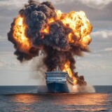 01378-_lora_Explosion-Artstyle---Trigger-is-Explosion-Artstyle_1_-Abandoned-cruise-ship-drifting-listlessly-in-the-pacific-ocean-expl