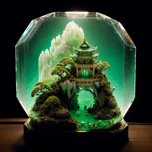 09314-1971215164-photorealisticrealiveminiaturebonsai-in-glass-boxindependent-buildinggrassnatureno-humansunderwater_1.3fantasygoldfi.jpg