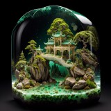 09406-732445809-photorealisticrealiveminiaturebonsai-in-glass-boxindependent-buildinggrassnatureno-humansunderwater_1.3fantasygoldfi