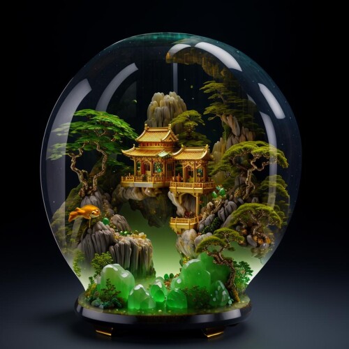 09507-1755787028-photorealisticrealiveminiaturebonsai-in-glass-boxindependent-buildinggrassnatureno-humansunderwater_1.3fantasygoldfi.jpg