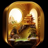 09509-816972018-photorealisticrealiveminiaturebonsai-in-glass-boxgolden-independent-buildinggrassnatureno-humansunderwater_1.3fantasy