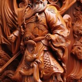 00874-1818530389-A-woodcarving-guan-yurosewoodsmooth-surfacefull_bodyrimming-lightWood-grain-backgroundplayful-illustrationsplayfuldrea