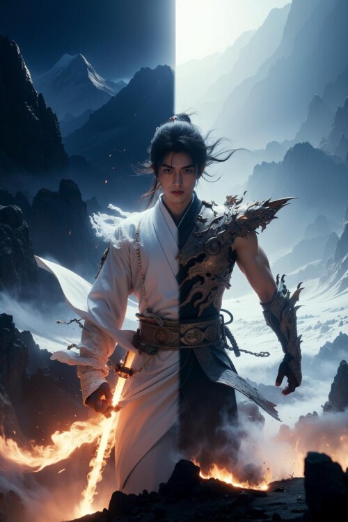 42032-1802633963-wabstyle-glowing-two-tone-hair-mountain-east-asian-architecture-robe-__skeletonghost-hell-heaven-fighting-stance-drag.jpg