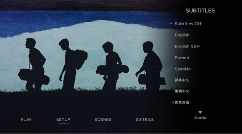 Subtitle Menu